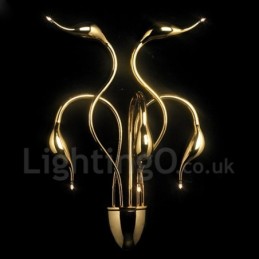 Swan Head Moderno Contemporâneo Multi Cores Luz Ambiente Arandelas de Parede Luz de Parede