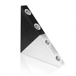 Luminária de parede triangular moderna, luminária de parede para corredor interno, para cima e para baixo, holofote, iluminação decorativa de alumínio para estúdio, restaurante