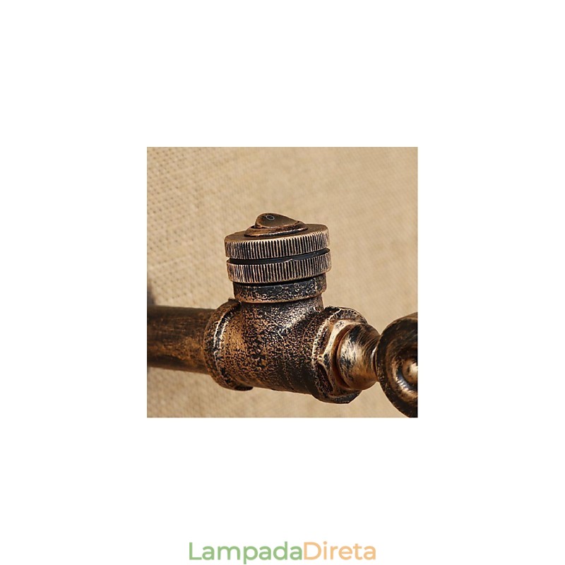 Pintura rústica de chalé para arandelas de parede com luz ambiente