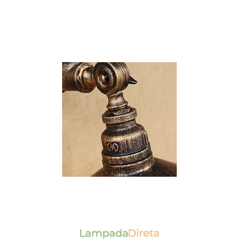Pintura rústica de chalé para arandelas de parede com luz ambiente