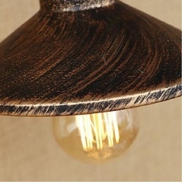 Pintura rústica de chalé para arandelas de parede com luz ambiente
