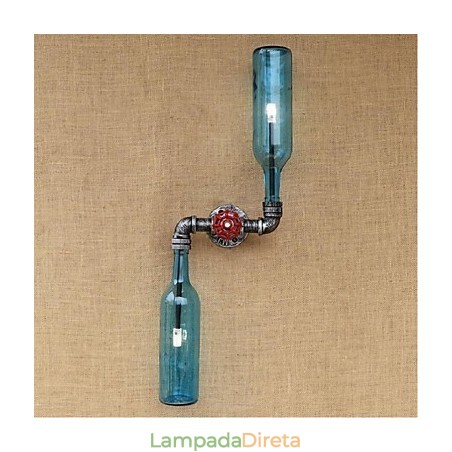 Luminária de parede rústica Lodge Brass para iluminação ambiente, luz de parede azul Luminária de parede rústica Lodge Brass para iluminação ambiente, luz de parede azul