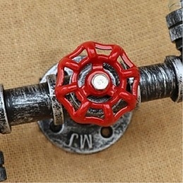 Luminária de parede rústica Lodge Brass para iluminação ambiente, luz de parede azul