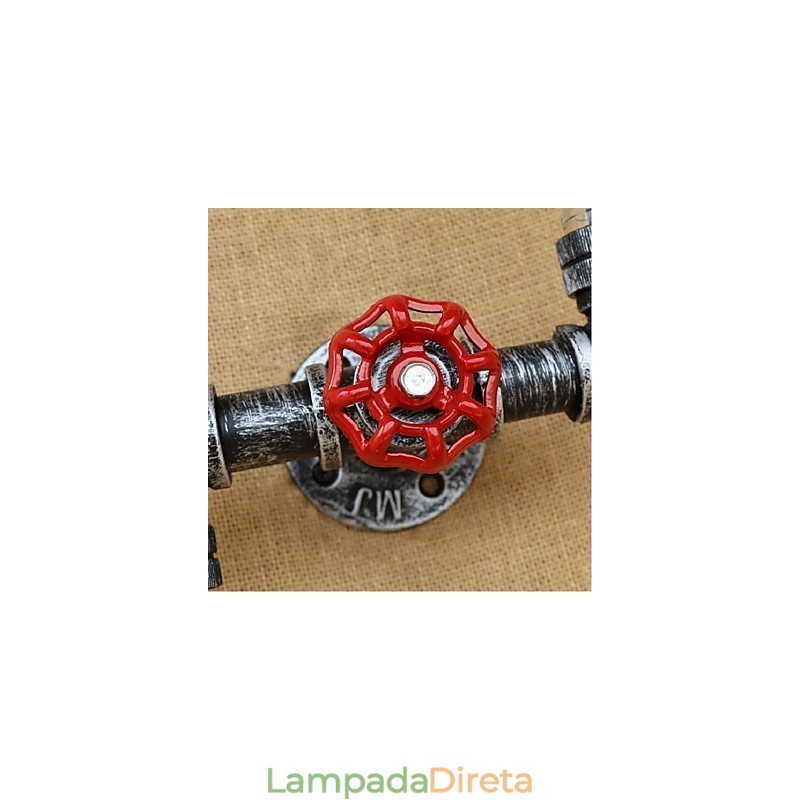 Luminária de parede rústica Lodge Brass para iluminação ambiente, luz de parede azul