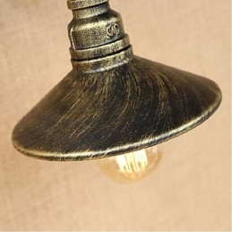 Pintura rústica de chalé para arandelas de parede com luz ambiente