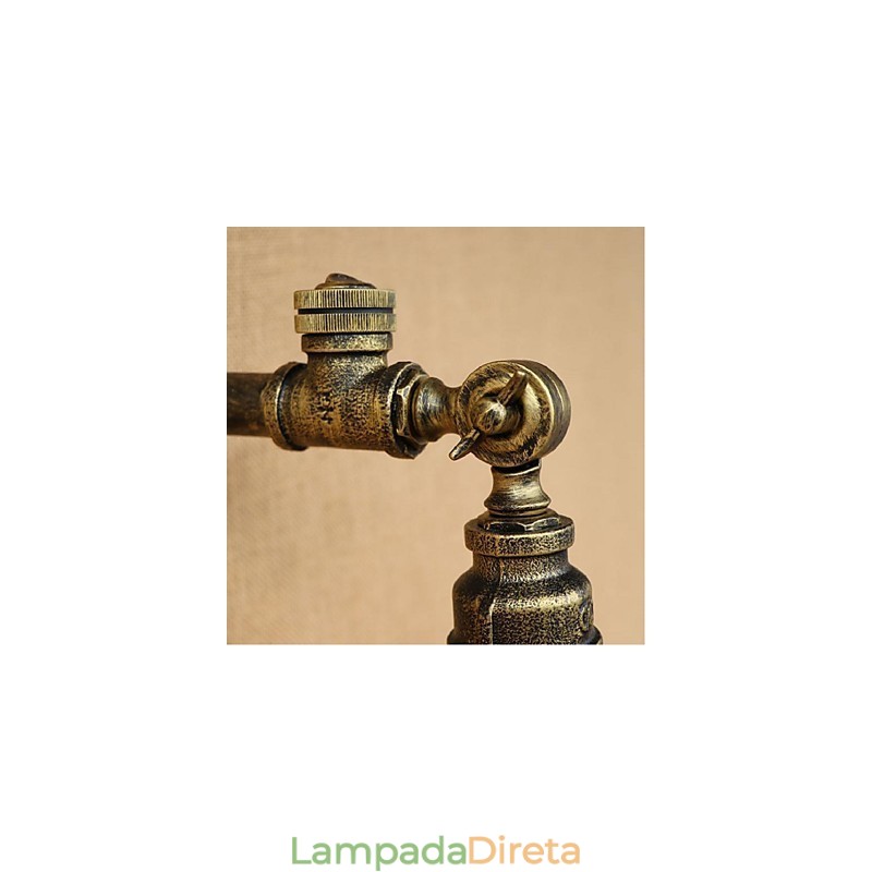 Pintura rústica de chalé para arandelas de parede com luz ambiente