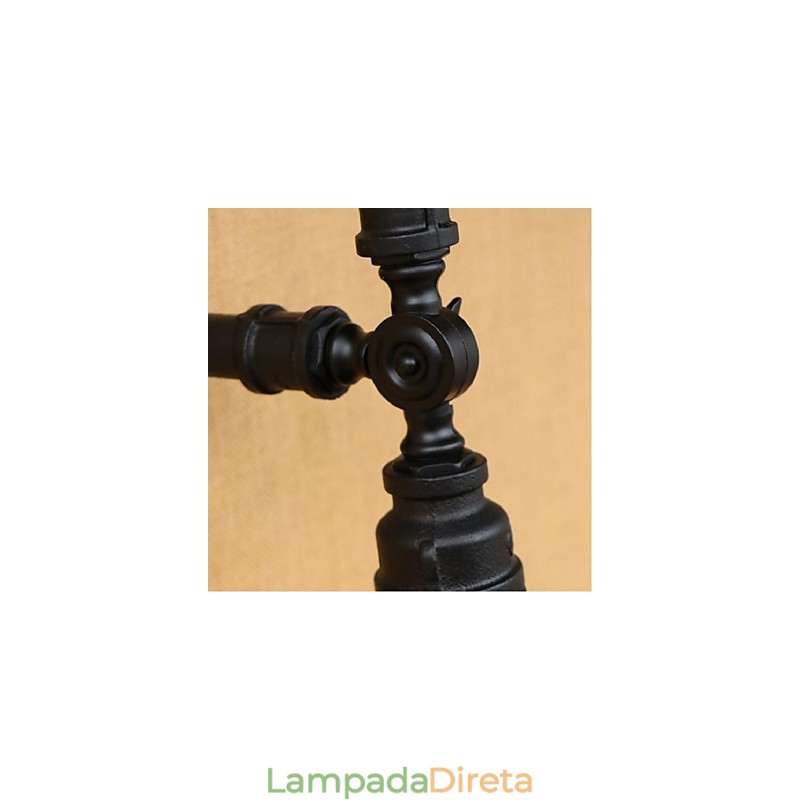 Pintura rústica de chalé para arandelas de parede com luz ambiente, luminária de parede preta