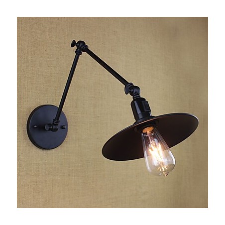 Pintura rústica de chalé para arandelas de parede com braço articulado estilo mini