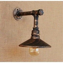 Luminária de parede rústica estilo country antique brass para iluminação ambiente