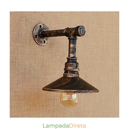 Luminária de parede rústica estilo country antique brass para iluminação ambiente Luminária de parede rústica estilo country antique brass para iluminação ambiente