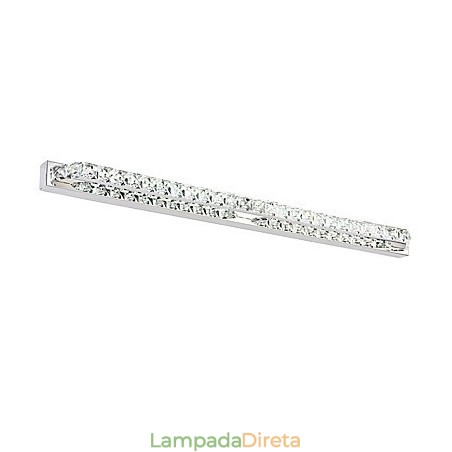 Lâmpada de espelho longa de alta qualidade, luzes de banheiro, metal e cristal, luz de parede Lâmpada de espelho longa de alta qualidade, luzes de banheiro, metal e cristal, luz de parede