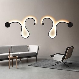 Luminárias de parede modernas criativas de metal para sala de estar, corredor, quarto, quartos de hotel, decoração de cabeceira, iluminação