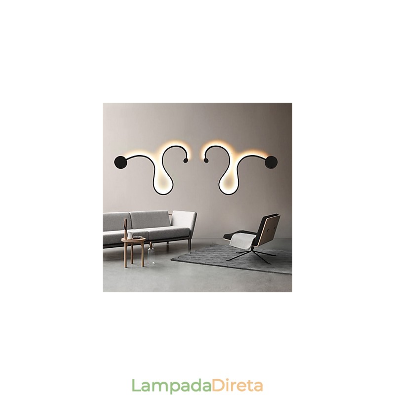 Luminárias de parede modernas criativas de metal para sala de estar, corredor, quarto, quartos de hotel, decoração de cabeceira, iluminação