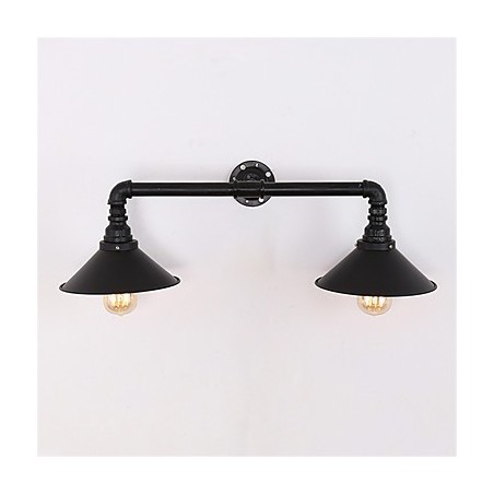 2 Cabeças Retro Industrial Tubo Luzes de Parede Simples Loft Preto Metal Sala de Jantar Cozinha Bar Café Decoração iluminação 2 Cabeças Retro Industrial Tubo Luzes de Parede Simples Loft Preto Metal Sala de Jantar Cozinha Bar Café Decoração iluminação