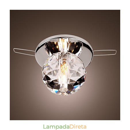 Mini estilo moderno e contemporâneo de cristal cromado metal embutido Mini estilo moderno e contemporâneo de cristal cromado metal embutido