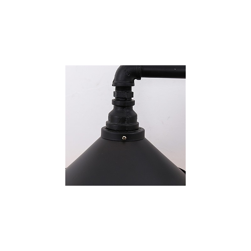 2 Cabeças Retro Industrial Tubo Luzes de Parede Simples Loft Preto Metal Sala de Jantar Cozinha Bar Café Decoração iluminação