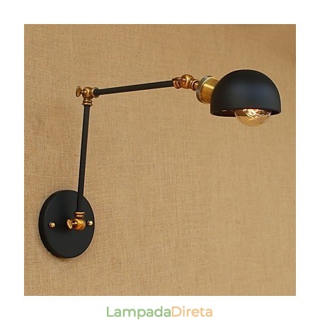 Luminária de parede nostálgica criativa para restaurante e bar com braço longo Luminária de parede nostálgica criativa para restaurante e bar com braço longo