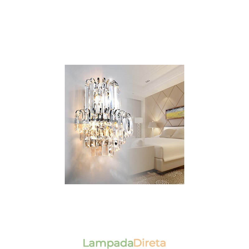 Apliques de parede Cristal Moderno Contemporâneo Vidro