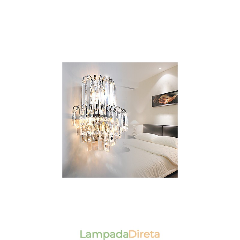 Apliques de parede Cristal Moderno Contemporâneo Vidro