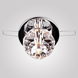 Mini estilo moderno e contemporâneo de cristal cromado metal embutido