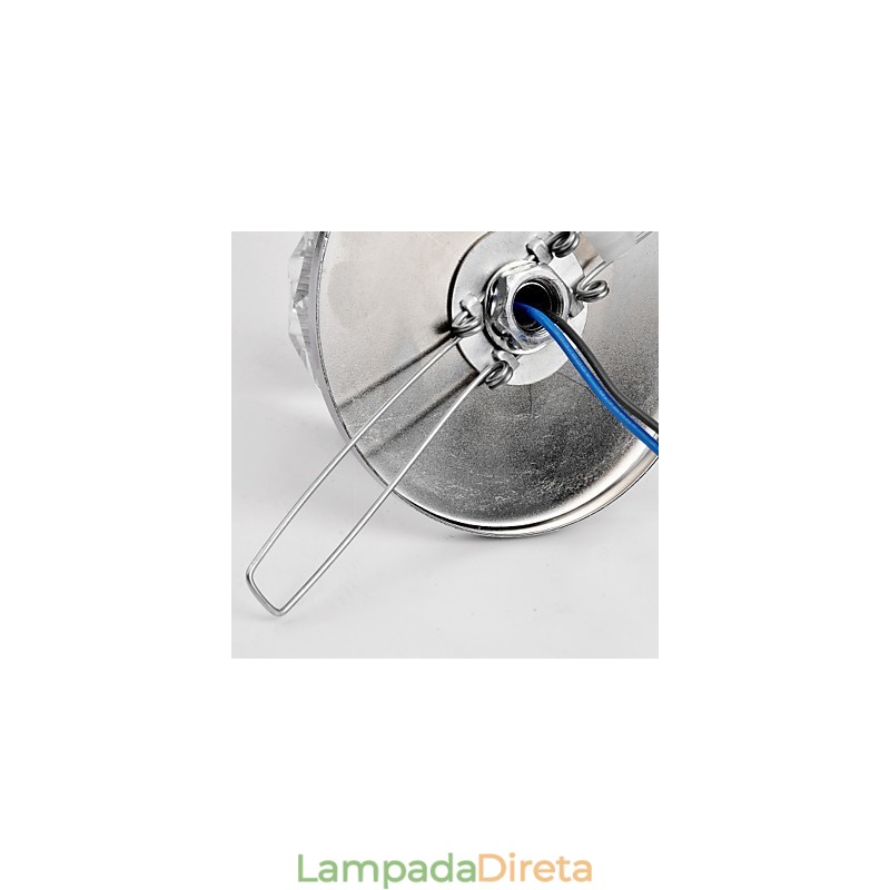 Mini estilo moderno e contemporâneo de cristal cromado metal embutido