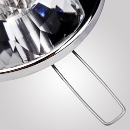 Mini estilo moderno e contemporâneo de cristal cromado metal embutido