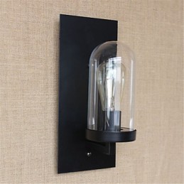 Pintura retrô rústica estilo chalé country para proteção dos olhos, arandelas de parede com luz ambiente