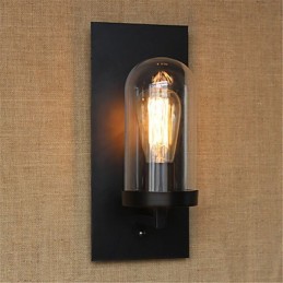 Pintura retrô rústica estilo chalé country para proteção dos olhos, arandelas de parede com luz ambiente