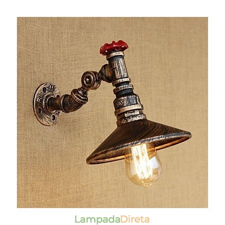 Recurso de pintura retrô country para luzes de braço oscilante de luz rotativa estilo mini luz de parede Recurso de pintura retrô country para luzes de braço oscilante de luz rotativa estilo mini luz de parede
