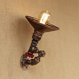 Recurso de pintura retrô country para luzes de braço oscilante de luz rotativa estilo mini luz de parede