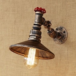Recurso de pintura retrô country para luzes de braço oscilante de luz rotativa estilo mini luz de parede
