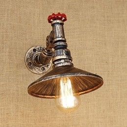 Recurso de pintura retrô country para luzes de braço oscilante de luz rotativa estilo mini luz de parede