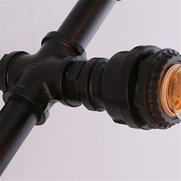 Vintage Water Pipe Loving Heart Creative Wall Lights Industrial Sala de estar Restaurante Bares Café decoração Wall Spots