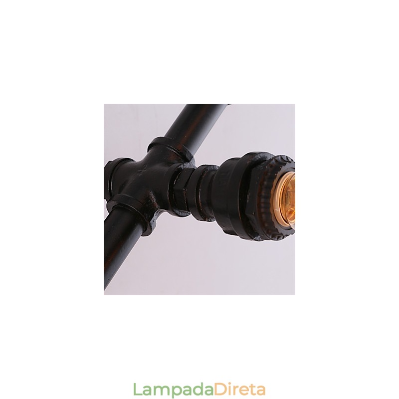 Vintage Water Pipe Loving Heart Creative Wall Lights Industrial Sala de estar Restaurante Bares Café decoração Wall Spots