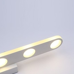 Luminária de parede moderna contemporânea integrada para iluminação de banheiro downlight