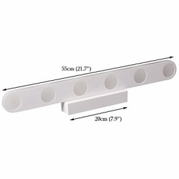 Luminária de parede moderna contemporânea integrada para iluminação de banheiro downlight