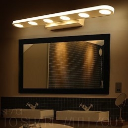 Luminária de parede moderna contemporânea integrada para iluminação de banheiro downlight