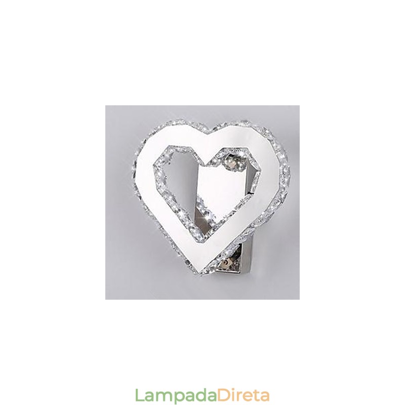 Recurso integrado moderno e contemporâneo cromado para luminárias de parede com luz ambiente Luminária de parede