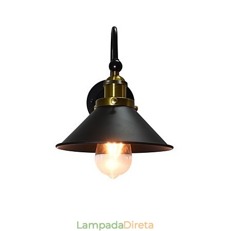 Luminária de parede Arandelas de parede Luminária de parede de ferro Lâmpada de parede sabre de luz preta muda na parede Luminária de parede Arandelas de parede Luminária de parede de ferro Lâmpada de parede sabre de luz preta muda na parede