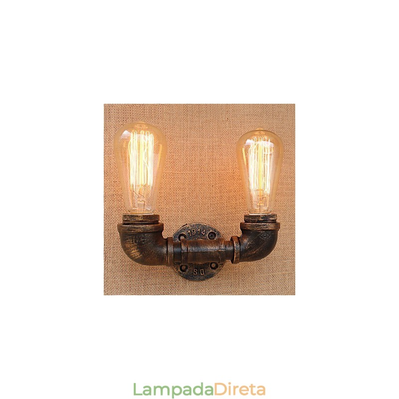 Recurso de pintura retrô country para arandelas de parede de luz ambiente estilo mini