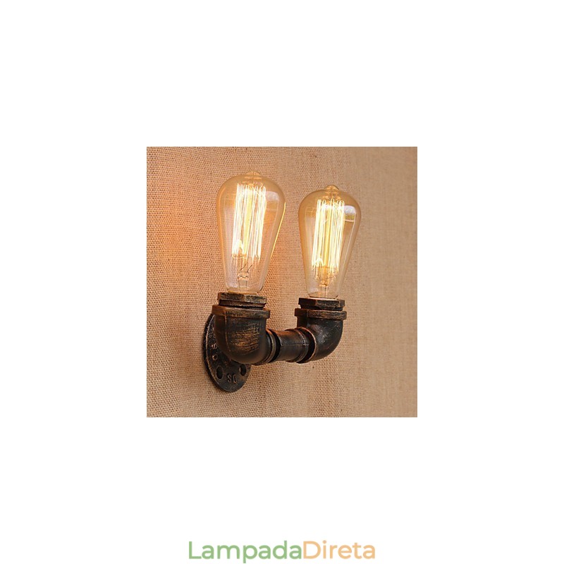 Recurso de pintura retrô country para arandelas de parede de luz ambiente estilo mini