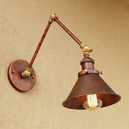 Luminária de parede industrial vintage de latão, luminária de parede, iluminação doméstica, decoração interna, luminária de parede
