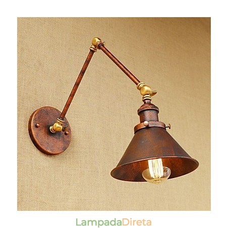 Luminária de parede industrial vintage de latão, luminária de parede, iluminação doméstica, decoração interna, luminária de parede Luminária de parede industrial vintage de latão, luminária de parede, iluminação doméstica, decoração interna, luminária de parede