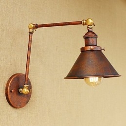 Luminária de parede industrial vintage de latão, luminária de parede, iluminação doméstica, decoração interna, luminária de parede