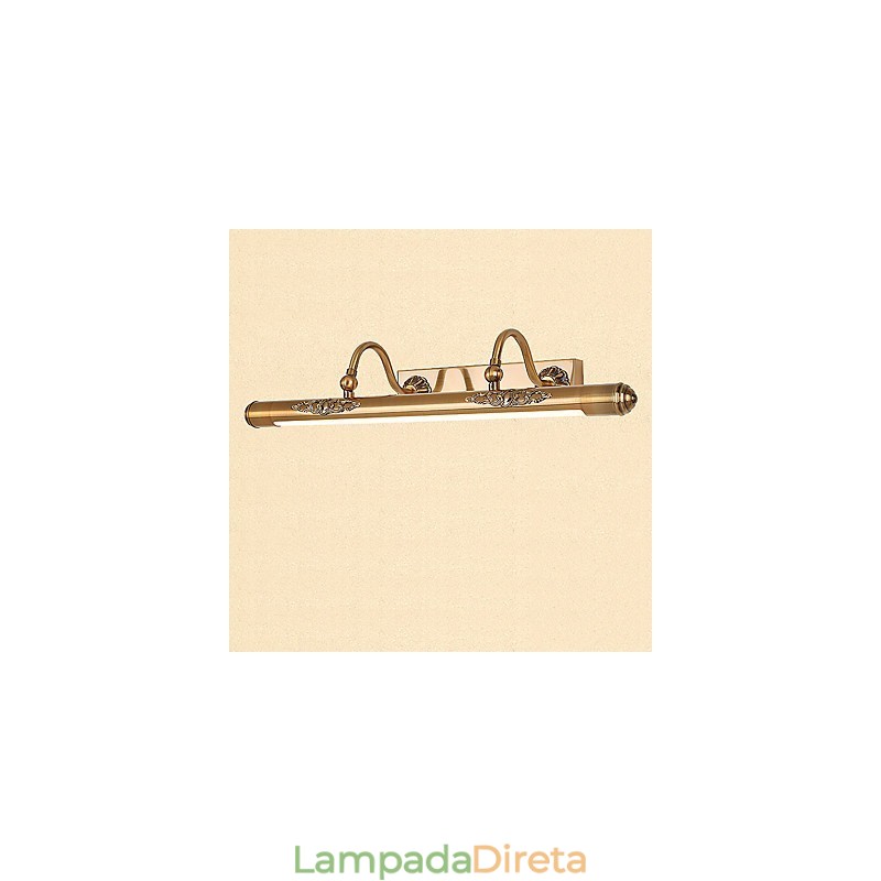 Espelho Lâmpada Integrada Moderna Contemporânea Tradicional Clássica Rústica Lodge Vintage Antique Bronze