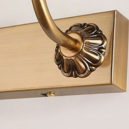 Espelho Lâmpada Integrada Moderna Contemporânea Tradicional Clássica Rústica Lodge Vintage Antique Bronze