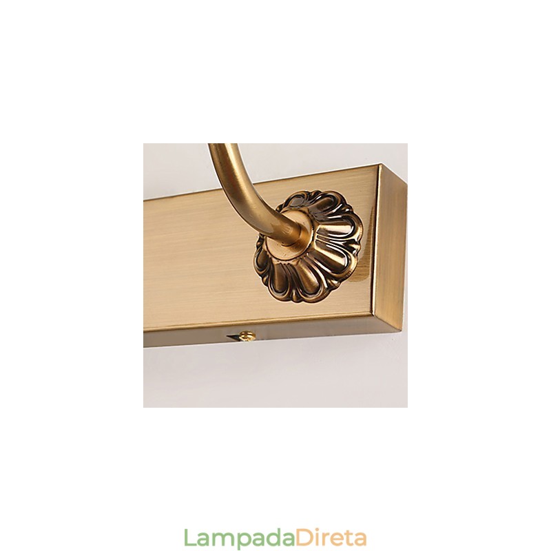 Espelho Lâmpada Integrada Moderna Contemporânea Tradicional Clássica Rústica Lodge Vintage Antique Bronze