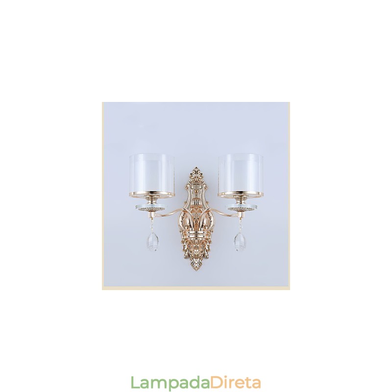 Luminária de parede moderna contemporânea galvanizada para proteção ocular, arandela de luz ambiente, luminária de parede