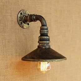 Pintura rústica estilo chalé country retrô para apliques de parede com luz ambiente estilo mini