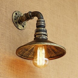 Pintura rústica estilo chalé country retrô para apliques de parede com luz ambiente estilo mini